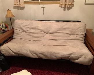 Fluffy comfortable full sized futon