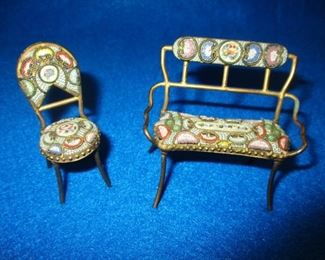 MICRO MOSAIC MINIATURE FURNITURE