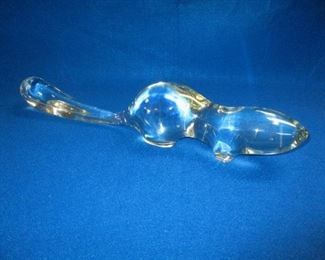 LARGE MID CENTURY GLASS BEAVER