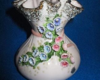 LEFTON APPLIED FLORAL VASE