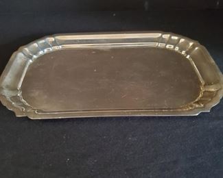 https://ctbids.com/#!/description/share/721059 Gorham 714 sterling silver tray. Tray measures 8.5x6" and weighs 7.9oz. Goes great with sterling silver sugar and creamer set in this sale.