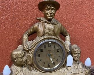 Vintage Will Rogers United Clock