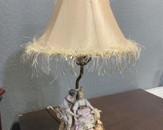 Vintage figurine lamp.