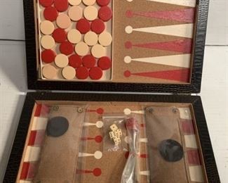 1950's Vintage Backgammon Complete Set