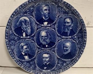 Great American Poets Plate Staffordshire, England