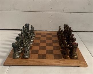 Wooden Chess Board and Full Chess Piece Set