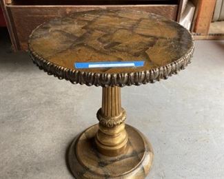 Gilded accent table 