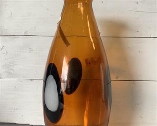 Murano Orange Tint Glass Vase