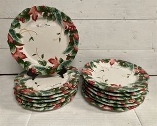 Fitz and Floyd Winter Holiday Plates