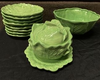 Mid Century Holland Mold 1979 Cabbage Leaf Set