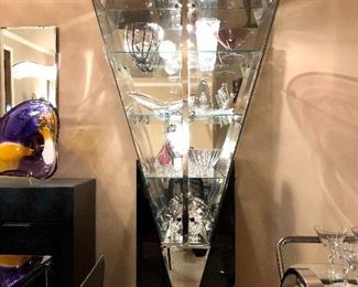 There are two! Full of crystal and glass!