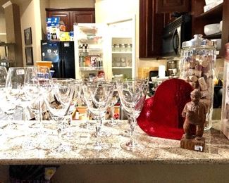 Stolzle Lausitz wine glasses, lots of sommelier cups not shown.