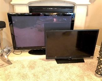 51" Plasma smart flatscreen.  32" flat screen.