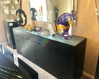 Cantoni black sleek modern dining buffet.