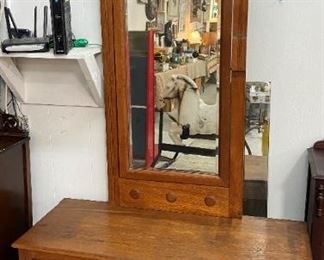 Victorian Pier Mirror with 2drawer cabinet