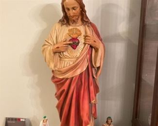 Sacred Heart of Jesus.  43" tall