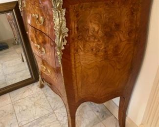 #36 - $695 French Louis XV Style high top chest drawers 37"W x 18.5"D x 43"H