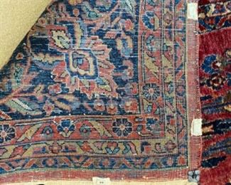 #41 - $695 Antique Persian Rug Red and Blue - 13' x 9' 