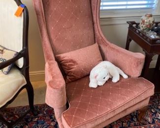 #44 - $125 Pink velvet chair 