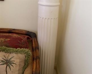 #66 - $120 Tall wood column painted white - 14 3/4" x 14 3/4" x 51 1/2"T 