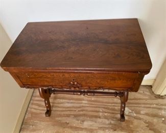 #85 $225 Antique table - opens to game table 