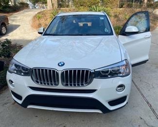 2016 BMW X3 approx  miles. White and black leather interior. 