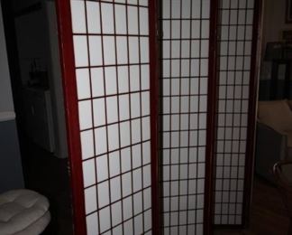 $100 each. One of 2 three paneled  trifold screen,           51 inches wide and 84 inches tall.