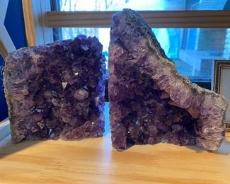 amethyst bookends