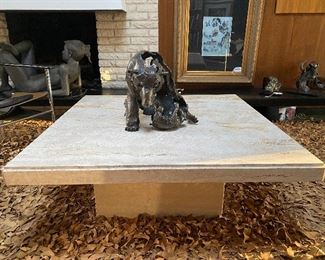 Gordon Hibb bear sculpture (worked with Charles McGee)