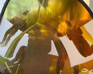stained glass etched by Ann Wolf-Wills