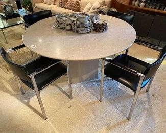 marble travertine game table