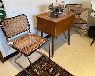 Breuer black & chrome chairs