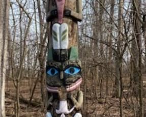 Painted Totem Pole