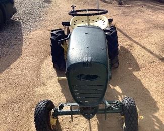 Vintage Seated Lawn Mower