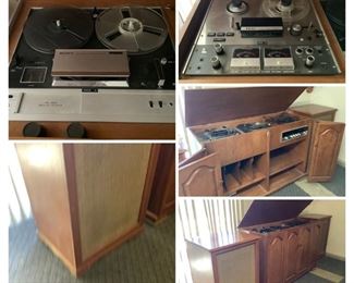 Custom Reel to Reel Stereo (Teac & Sony Reel to Reel and Sansui Solid State 5000 Receiver