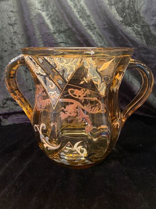 Signed Emile Galle Depose Glass Vase