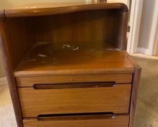 004 Teak Sun Cabinet Bedside Tables