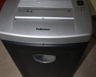 $25. Fellowes shredder.