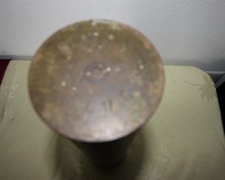 $25. Used artillery shell casing. 75 DEC C652L 17C.      14 inch tall.