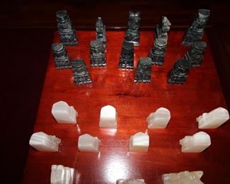 $35. As is onyx chess set, (incomplete).