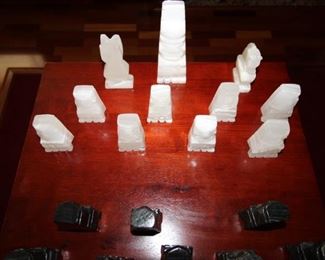 $35. As is onyx chess set, (incomplete).
