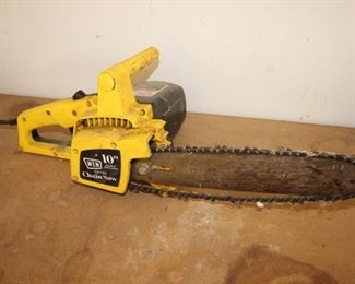 $25. Wen 10" electric chain saw.