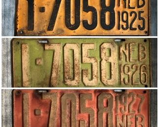1920’s License Plates