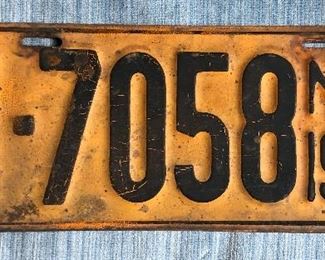 PAIR 1925 Nebraska License Plate