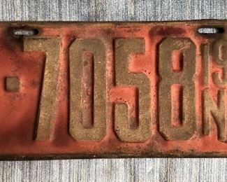 PAIR 1927 Nebraska License Plates