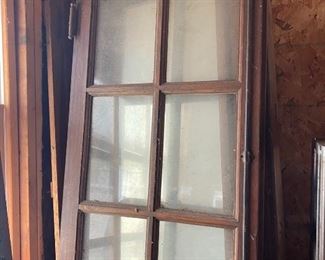 Old Wooden & Glass Pane Doors