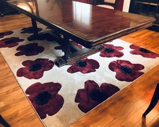RUG W/ POPPIES