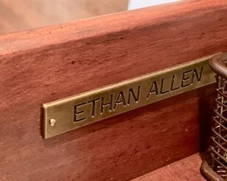 15. Ethan Allen Demilune (50" x 19" x 35")