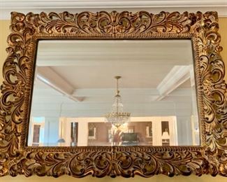 42. Ornate Beveled Mirror (44" x 36")