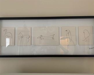 111. Picasso Line Drawings (41" x 16")